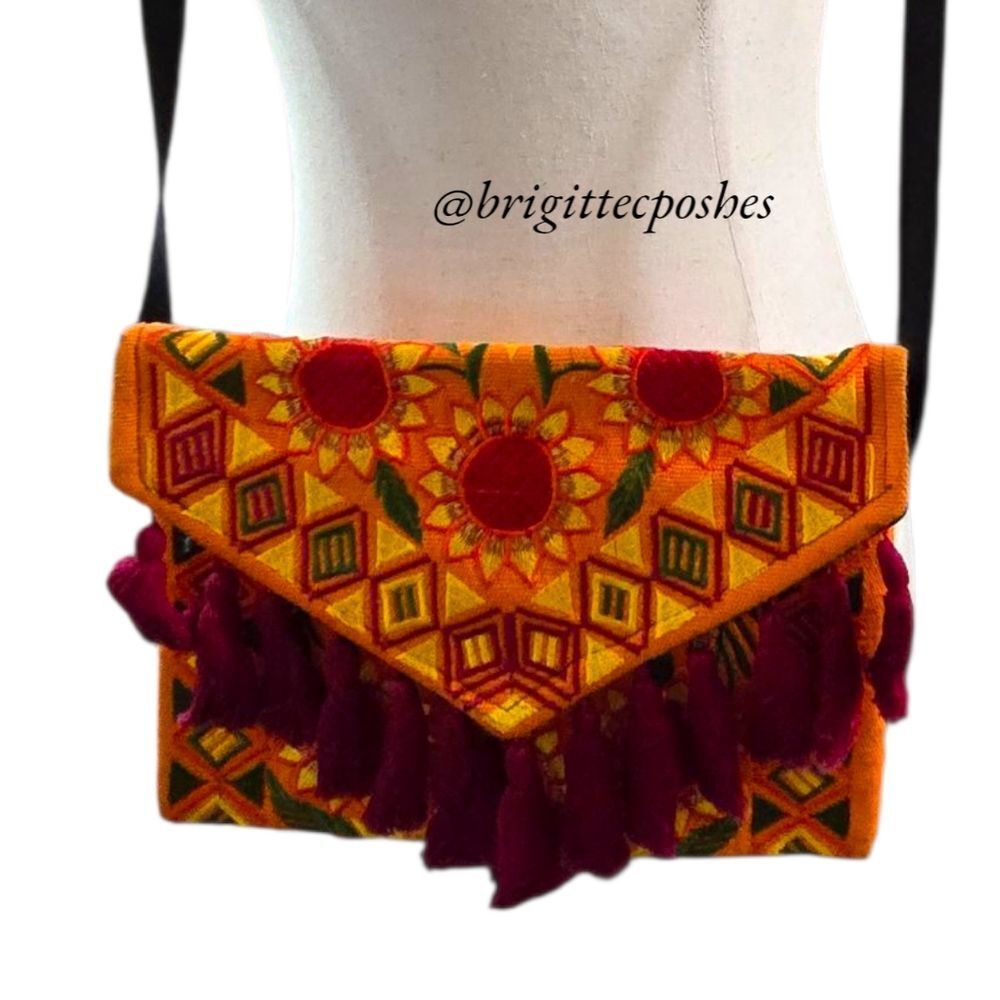HANDMADE Mexican Embroidered Crossbody Bag